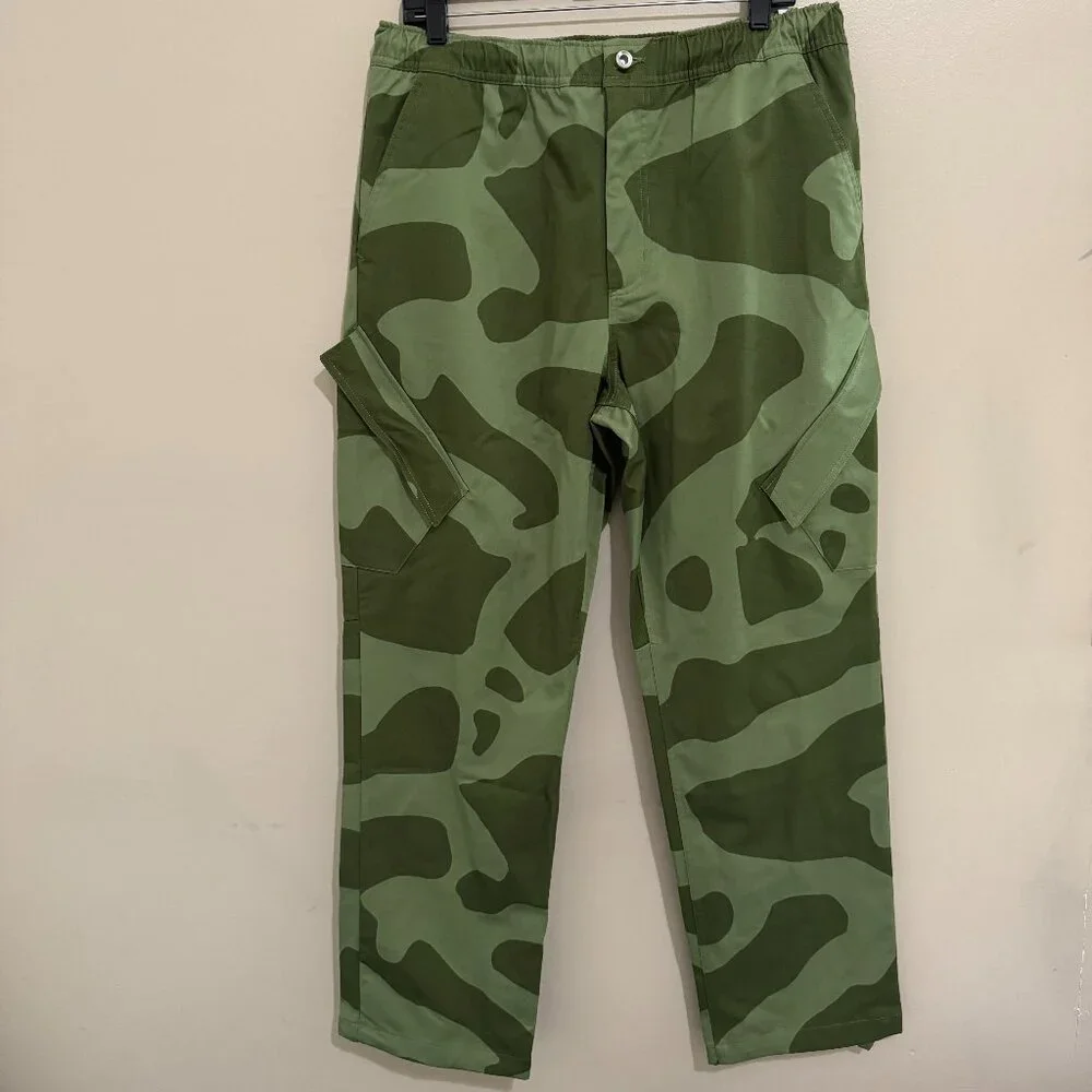 Nike Air Jordan Essentials Chicago Cargo Pants Green Camo FD7455-340 Men's L NEW